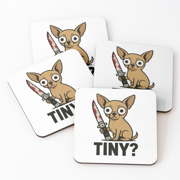 Item preview, Chihuahua Cartoon Humor with Switchblade designed and sold by Flying Doggo.