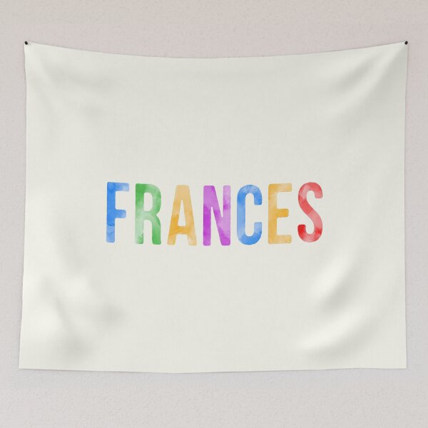 Item preview, Frances Name Bright Colors designed and sold by Jeallan Designs.