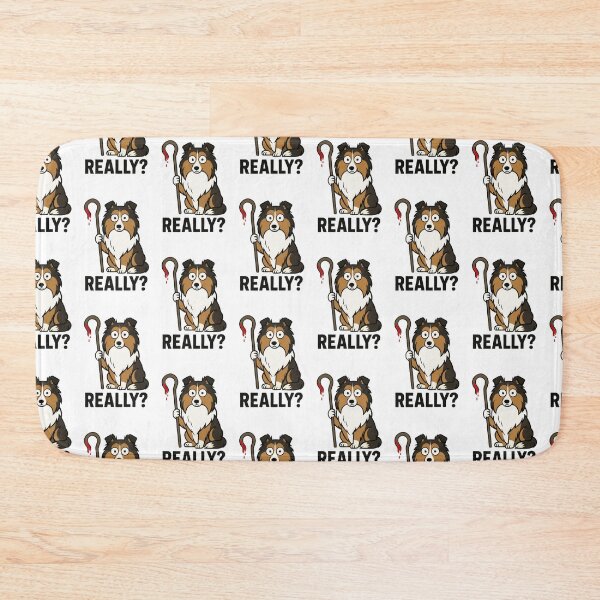 Item preview, Shetland Sheepdog Cartoon Humor with Crook designed and sold by Flying Doggo.
