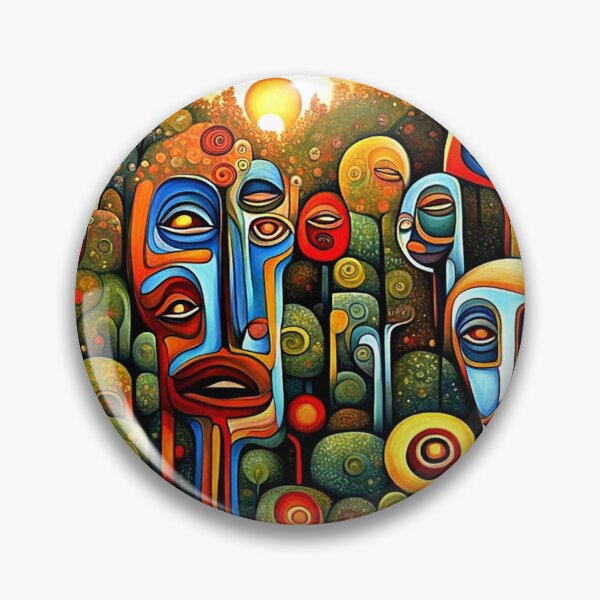 Item preview, Faces in the garden 2 designed and sold by George Hutton Hunter.