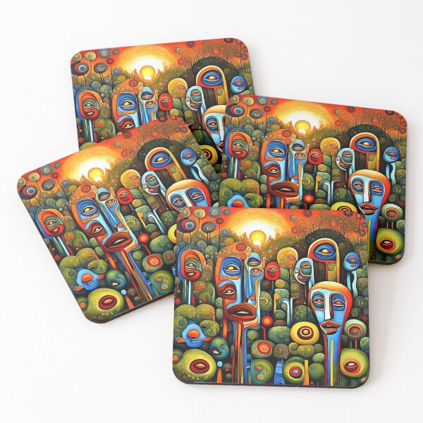 Item preview, Faces in the garden 2 designed and sold by George Hutton Hunter.
