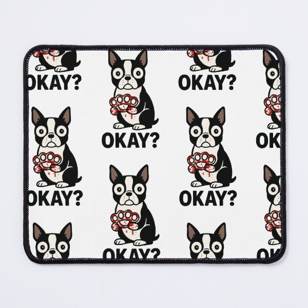 Item preview, Boston Terrier Cartoon Humor Brass Knuckles designed and sold by Flying Doggo.