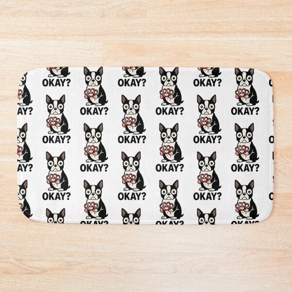 Item preview, Boston Terrier Cartoon Humor Brass Knuckles designed and sold by Flying Doggo.