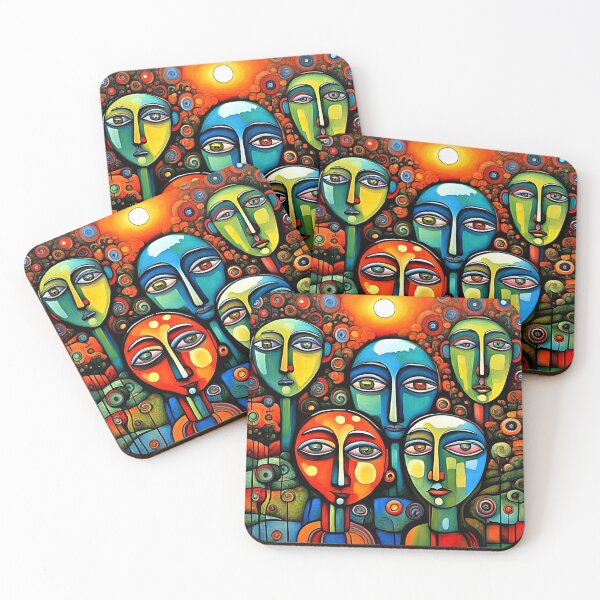 Item preview, Faces in the garden 3 designed and sold by George Hutton Hunter.