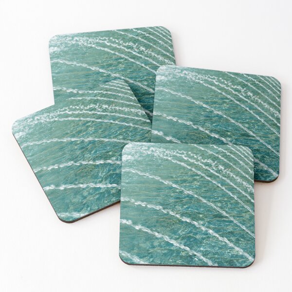 Item preview, Cool Arched Water Streams Over Blue Green Pool designed and sold by Georgia Mizuleva.