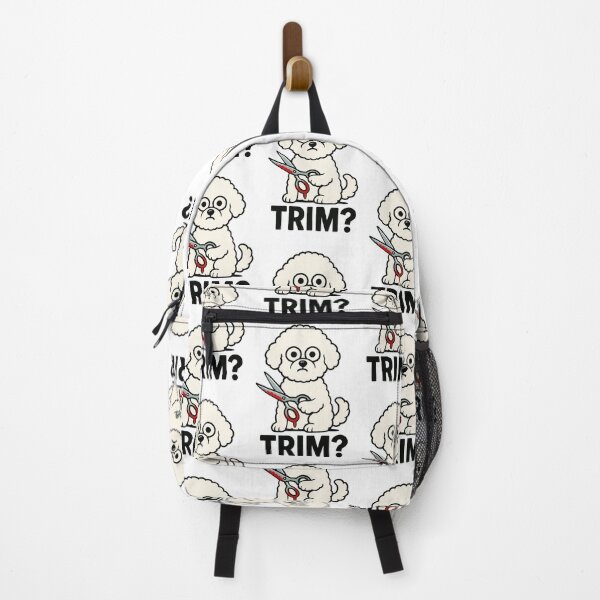 Item preview, Bichon Frise Cartoon Humor with Scissors designed and sold by Flying Doggo.