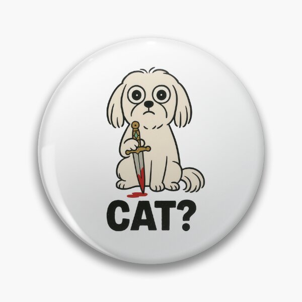Item preview, Maltese Cartoon Humor with Dagger designed and sold by Flying Doggo.
