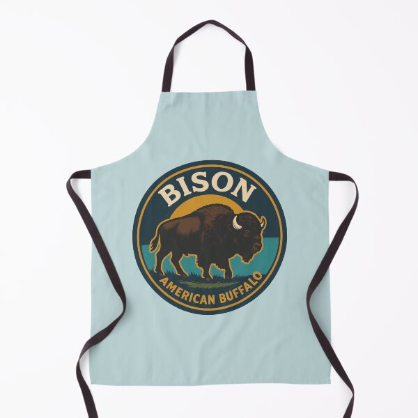 Item preview, Bison American Buffalo – Retro Wildlife Wilderness designed and sold by hangmeart.