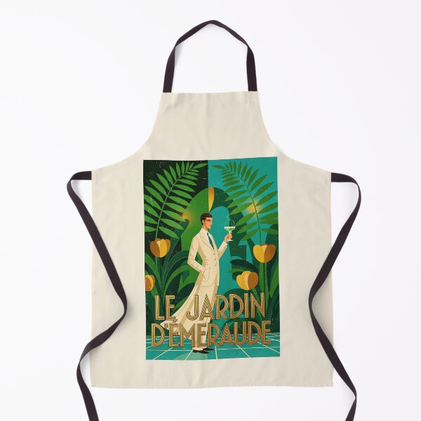 Item preview, After Erté - LE JARDIN D'ÉMERAUDE (The Emerald Garden) designed and sold by elektronen.