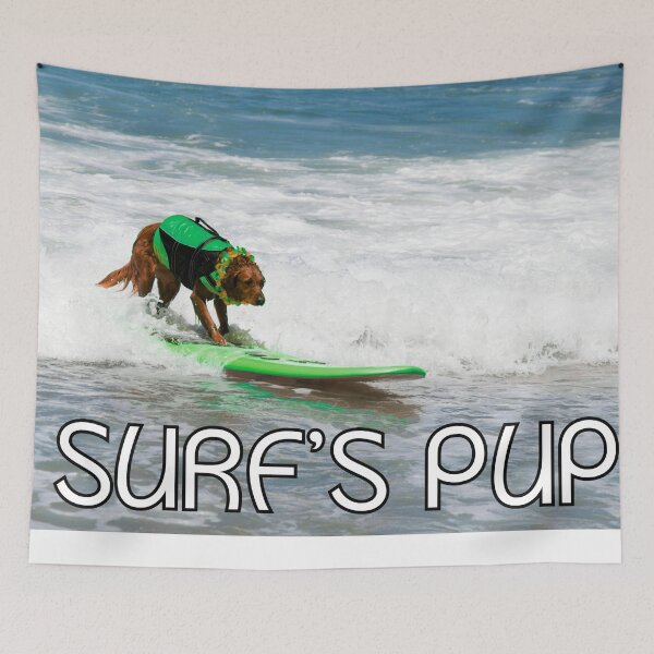 Item preview, Surf's Pup! - Surfing Dog designed and sold by Melty Shirts.