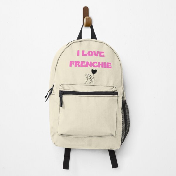 Item preview, I Love Frenchie – Pink Typography French Bulldog Graphic designed and sold by ideashoppl.