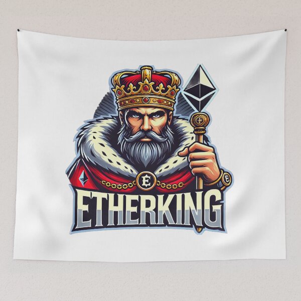 Item preview, EtherKing – Crypto Royalty Ethereum King Design designed and sold by artist-for-you.