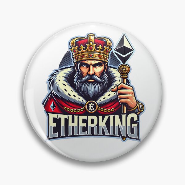 Item preview, EtherKing – Crypto Royalty Ethereum King Design designed and sold by artist-for-you.