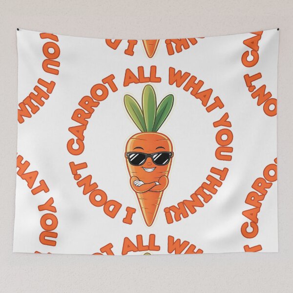 Item preview, I Don’t Carrot All – Funny Cool Carrot Pun Design designed and sold by Ink on Thread.