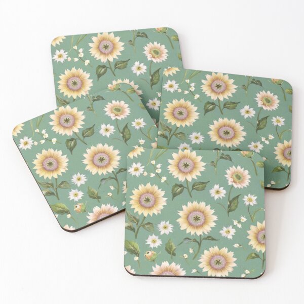 Item preview, Vintage style  sunflowers designed and sold by Nice-patterns.