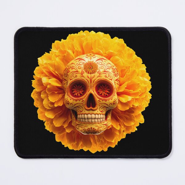 Item preview, Marigold Sugar Skull designed and sold by FlatFashionista.
