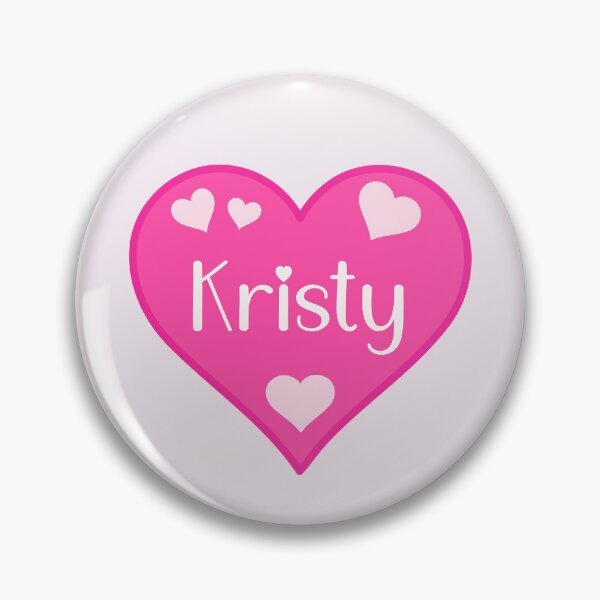 Item preview, Kristy Name Pink Heart  designed and sold by Jeallan Designs.