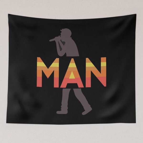 Item preview, Retro MAN – Bold Singer Silhouette Design designed and sold by AgarutanPrint.