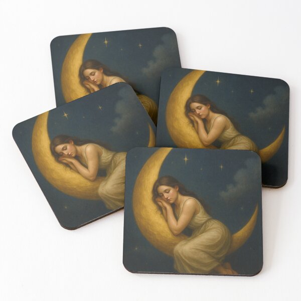 Item preview, Lady sleeping on the moon designed and sold by KingzWorld.