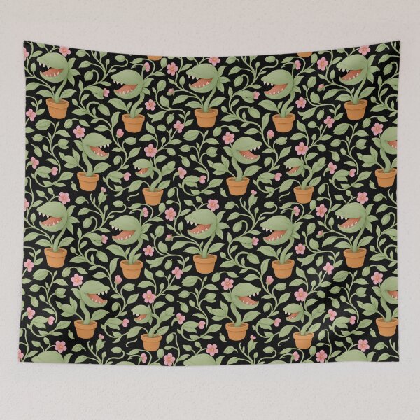 Item preview, Audrey 2 Inspired Pattern – Dark Botanical Horror Design designed and sold by PricklyBearArt.