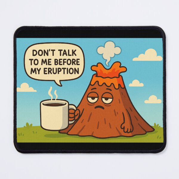 Item preview, Seismology - cute funny volcano designed and sold by DamioPolArt.