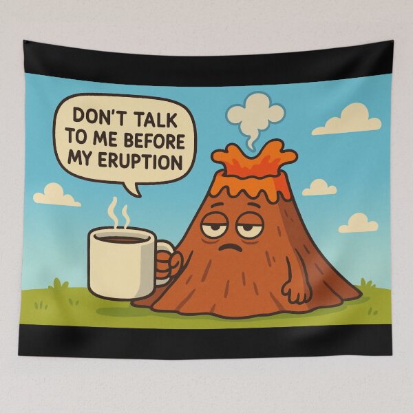 Item preview, Seismology - cute funny volcano designed and sold by DamioPolArt.