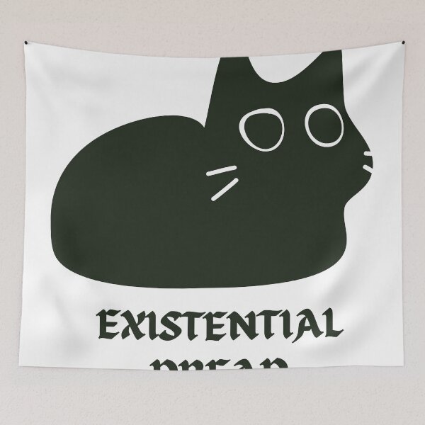 Item preview, Existential Dread Cat designed and sold by Melty Shirts.