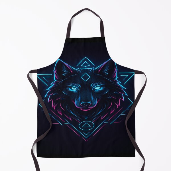 Item preview, Mystic Wolf Spirit Geometric Tribal Art Design designed and sold by VelureArt.