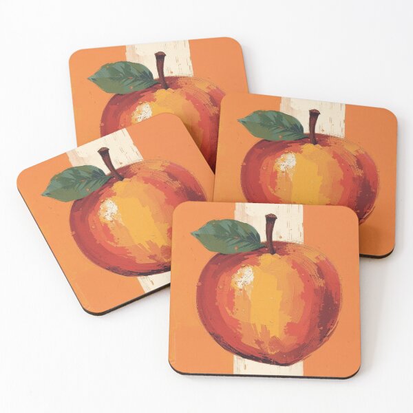Item preview, Peach with orange and white stripe designed and sold by Boho Art by Rebecca.