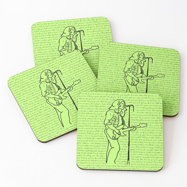 Item preview, Rory Gallagher - Lyrics Portrait (Green Version) designed and sold by Melty Shirts.