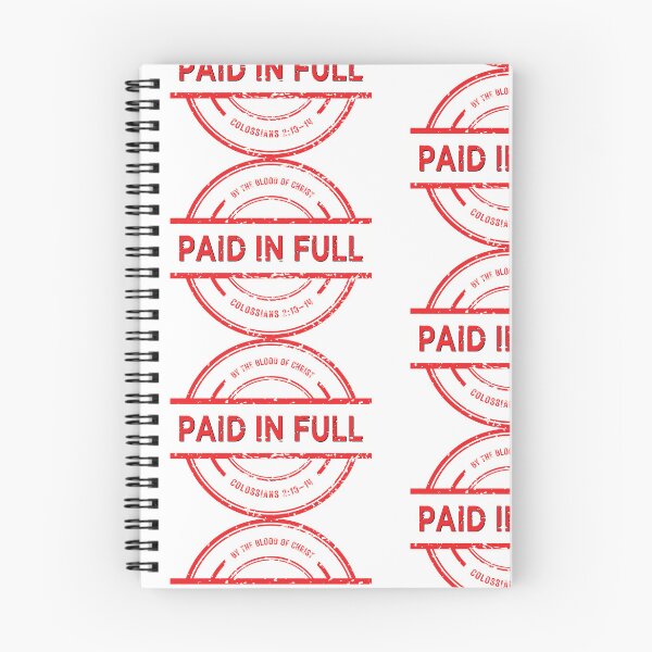 Item preview, Paid in Full - by Jesus Christ stamp designed and sold by stella literarium.