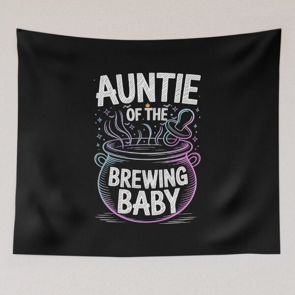 Item preview, Auntie of Brewing Baby - This gift is perfect for any proud aunt-to-be who wants to celebrate a new baby with a fun Halloween twist. designed and sold by ZyziowskyArt.