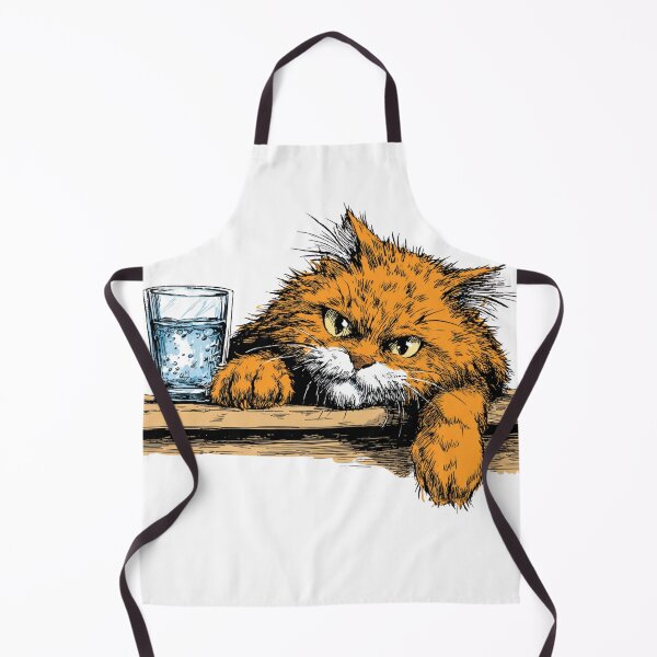 Item preview, Funny Cat and Water Glass designed and sold by Bambear.