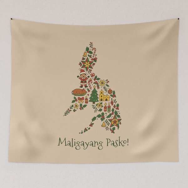 Item preview, Maligayang Pasko Philippine Map Christmas designed and sold by holaitssher.