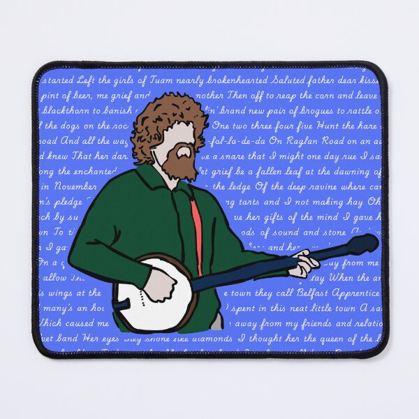 Item preview, Luke Kelly - Lyrics Portrait designed and sold by Melty Shirts.