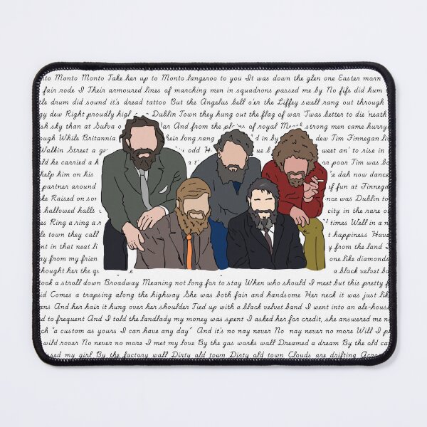 Item preview, The Dubliners - Lyrics Portrait designed and sold by Melty Shirts.