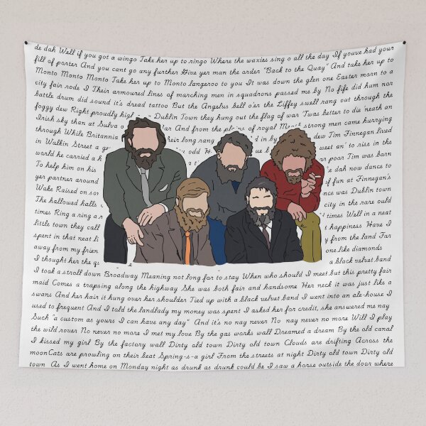 Item preview, The Dubliners - Lyrics Portrait designed and sold by Melty Shirts.