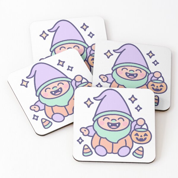 Item preview, Cute Pastel Halloween Gnome T-Shirt – Laughing Vampire Fangs & Pumpkin Candy designed and sold by PrintCreations9.