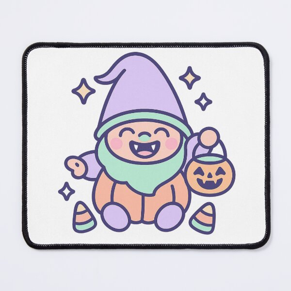 Item preview, Cute Pastel Halloween Gnome T-Shirt – Laughing Vampire Fangs & Pumpkin Candy designed and sold by PrintCreations9.