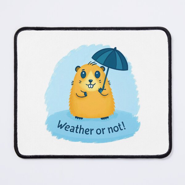 Item preview, Weather Or Not Hamster Umbrella Sticker designed and sold by kacperartdesign.