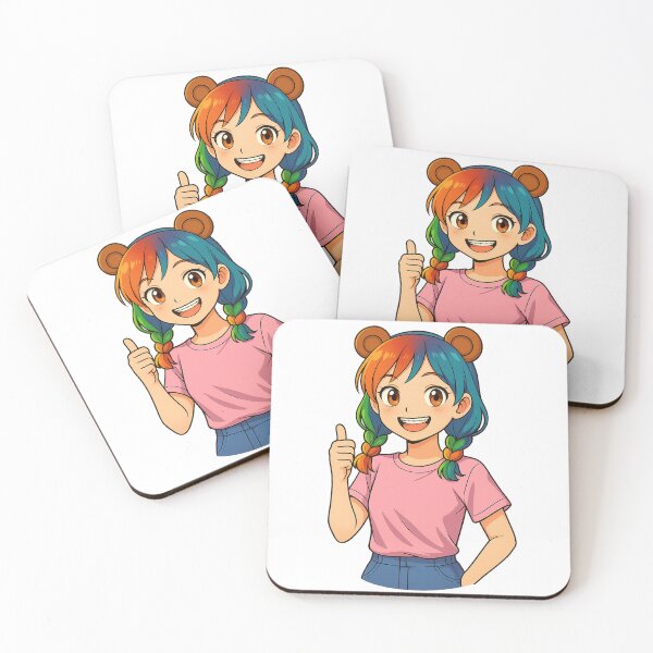 Item preview, Rainbow Braid Girl designed and sold by PlanetBoi.