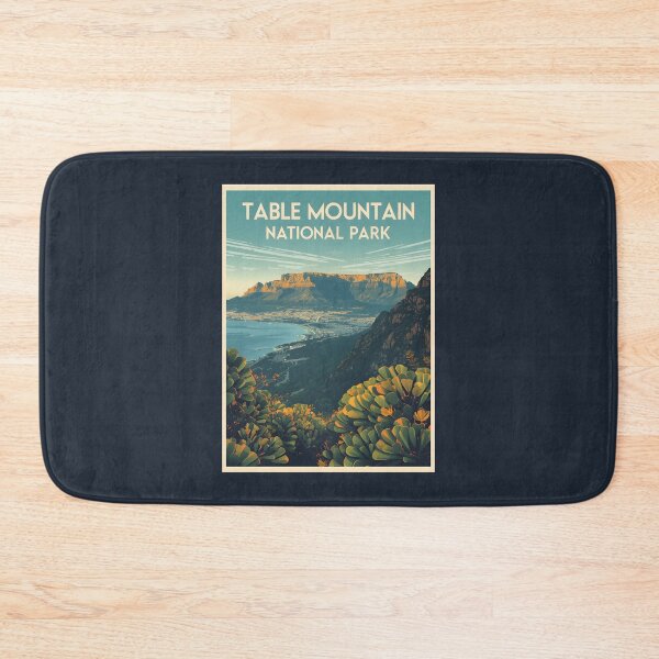 Item preview, A Vintage Illustration of Table Mountain National Park - South Africa  designed and sold by GoodOldVintage.