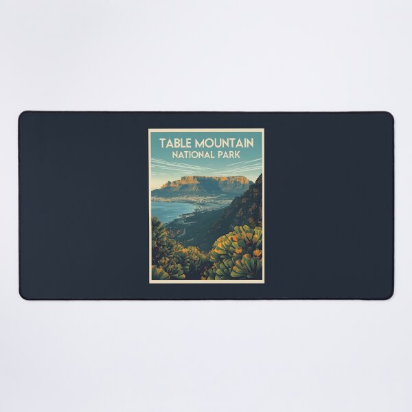 Item preview, A Vintage Illustration of Table Mountain National Park - South Africa  designed and sold by GoodOldVintage.
