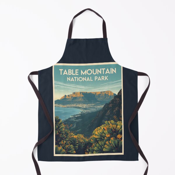 Item preview, A Vintage Illustration of Table Mountain National Park - South Africa designed and sold by GoodOldVintage.