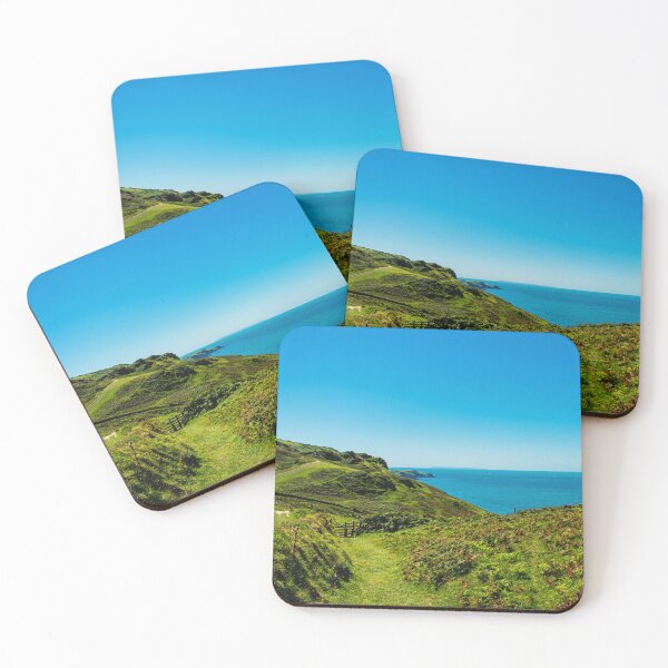 Item preview, Blue and Green, a view of Lundy - Ilfracombe, North Devon. designed and sold by Love where you live.