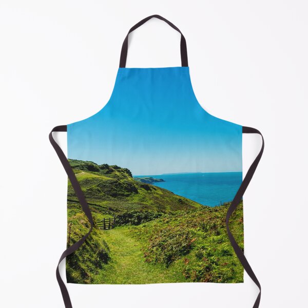 Item preview, Blue and Green, a view of Lundy - Ilfracombe, North Devon. designed and sold by Love where you live.
