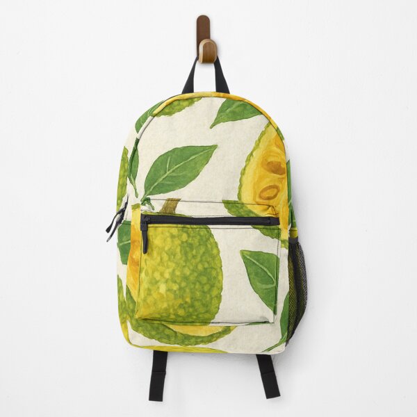 Item preview, Spiky oval-shaped durian watercolor pattern on texture paper designed and sold by cutsypatterns.