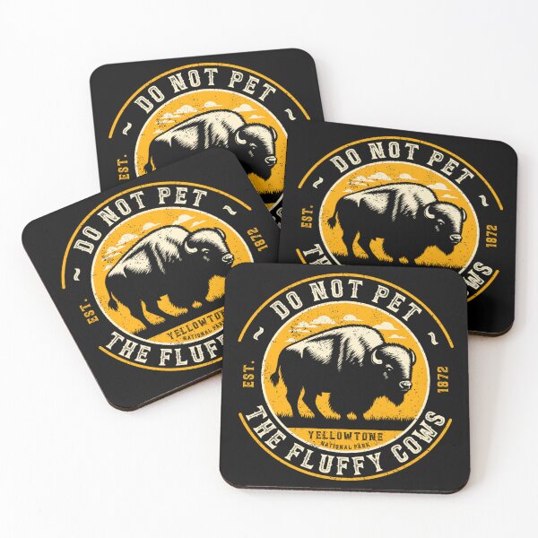 Item preview, Vintage Do Not Pet The Fluffy Cows Yellowstone National Park designed and sold by Marguritesuzy.