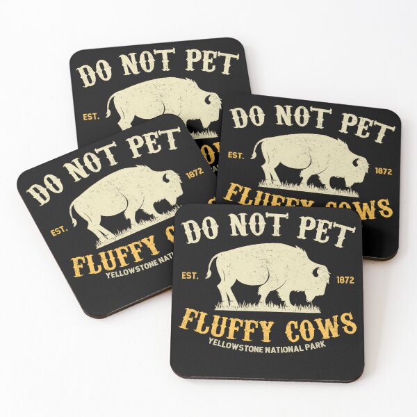 Item preview, Vintage Do Not Pet the Fluffy Cows Yellowstone National Park designed and sold by Marguritesuzy.