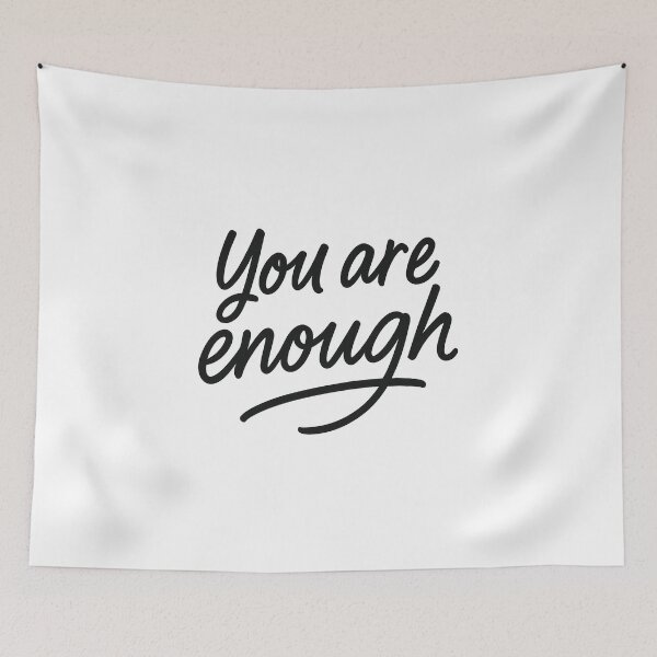 Item preview, ou Are Enough Quote – Positive Affirmation Hand Lettering Inspirational Typography designed and sold by softhan.